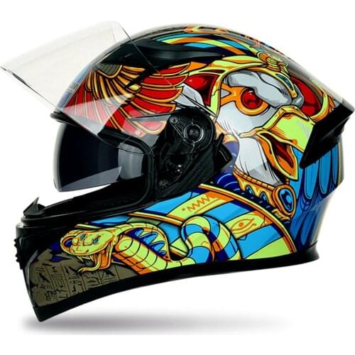 JIEKAI Helmet Motorcycle Full Face Casco Moto Men Motorbiker Motocross Riding Racing Helmet DOT Double Lens Cascos Para Moto