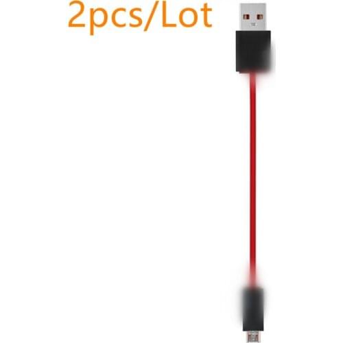 2X Replacement Short Micro USB Charger Cable Cord for Wireless Beats by Dr Dre and Pill Powerbeats 2 3 Studio Solo 6"