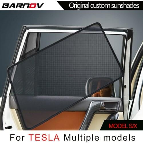 BARNOV Car Special Special Curtain Window SunShades Mesh Shade Blind Original Custom For TESLA MODEL S/X Accessories