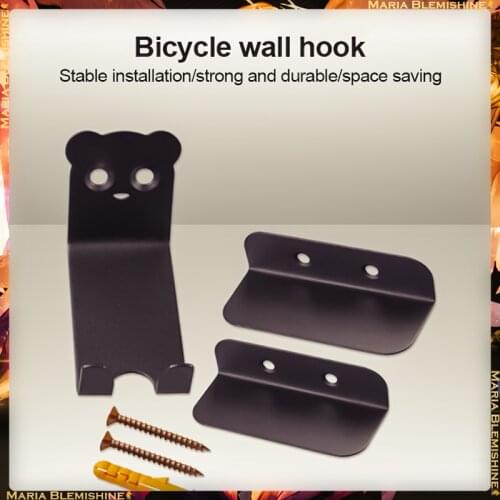 MTB Road Bicycle Steel Rack Pedal Wall Mount Stands Hanger Hook Heavy Duty Bike Padlocks Parking Holder Cycling Accessories