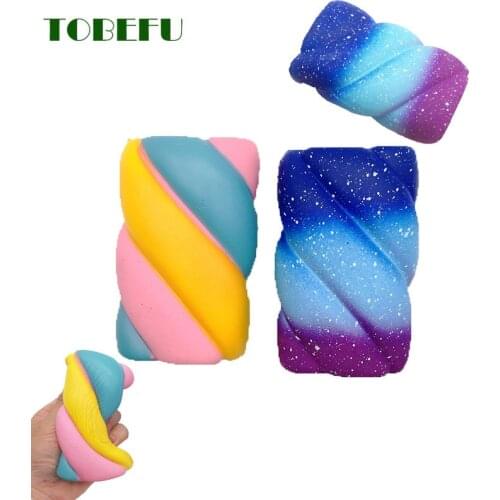 TOBEFU Cute Marshmallow Squishy PU Scented Antistress Squishes Slow Rising Toys for Kids Gift