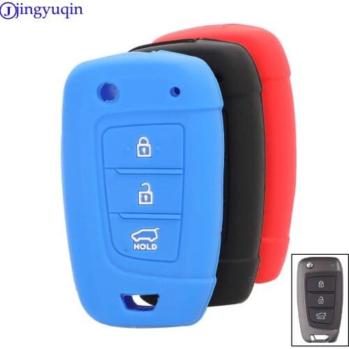 10x 3 Button Silicone Car Key Case For Kia RIO K2 K5 Sportage For Hyundai i20 i30 i35 iX20 Solaris Verna Auto Key Cover Fob
