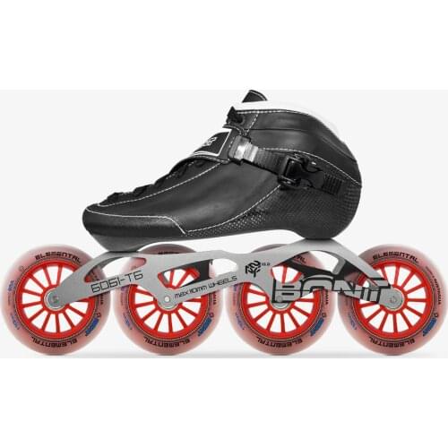 2020 Original Bont NGage Adult Speed Inline Skates Heatmoldable CarbonFiber Boot 4*90/100/110mm Elemental Wheels Skating Patines