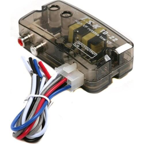 Car Audio Converter 12V High To Low Car Audio Speaker Level Converter Adapter