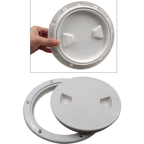 White Non Slip 6' Deck Inspection Hatch For Marine Corrosion Resistant