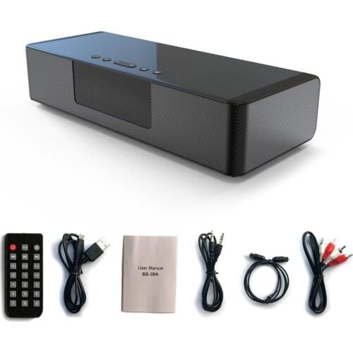 TV Speaker with Wireless Charging Bluetooth Speakers For the Computer tv Alarm Clock Speaker Music Center Sound Bar with Mic tf