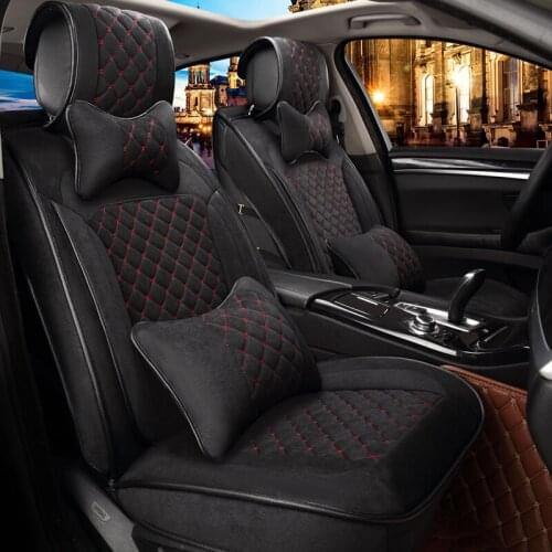 European-Style Car Seat Cover Two-Color Twill Fabric Cushion For Land Rover Discovery 3/4 freelander 2 Sport Range Sport Evoque