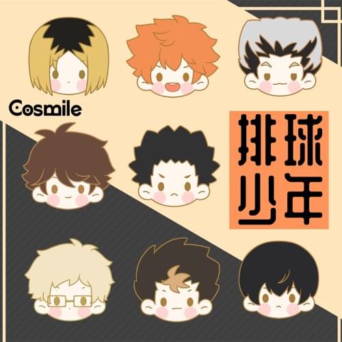 Cosmile Haikyuu!! Oikawa Volleyball Oikawa Tooru Kuroo Tetsurou Metal Badge Brooch Pin Accessory Cute fashion Gift C