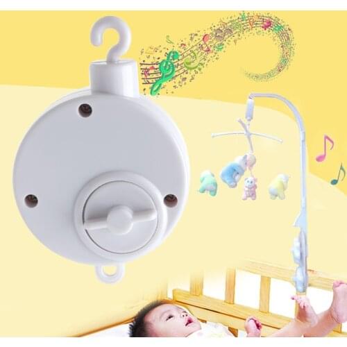Baby Infant Rotary Mobile Crib Bed Clockwork Movement Music Box Kids Develop Toy W15