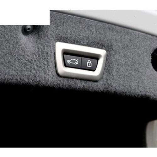 For BMW X1 F48 X3 F25 X4 F26 X5 F15 X6 F16 F30 GT 3 5 7 Series F10 F07Car-Styling ABS Chrome Tail Door Button Cover Trim Sticker