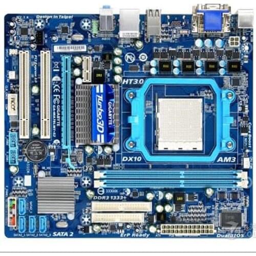 For Gigabyte GA-MA78LMT-S2 Original Used Desktop Motherboard GA-MA78LMT-S2 760G Socket AM3 DDR3 SATA2 USB2.0 Micro ATX