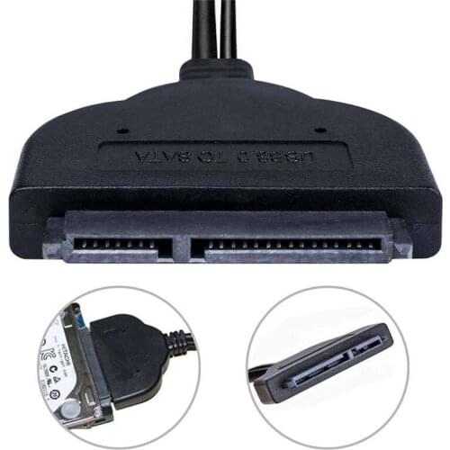Adapter Cable for 2.5 Inch SATA HDD SSD Hard Drive Enclosure 7+15 pin 5 Gbps SATA to USB 3.0 Adapter Hard Disk Drive Converter