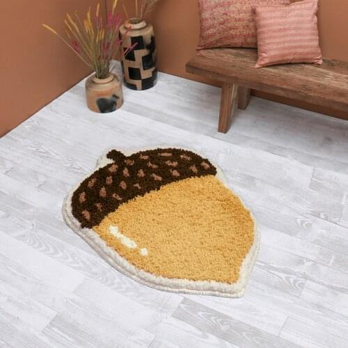 Bathroom Mat Simple Modern Simple Fresh Pinecone Shape Super Soft Carpet Absorbent Slip-resistant Pad Kitchen Door Floor Mat
