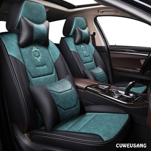 CUWEUSANG leather car seat covers For jaguar xf f pace f-pace xj xe f-type xk e-pace car protector seats