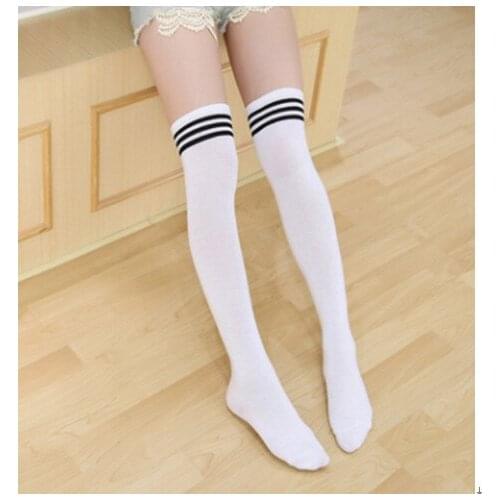 Hot Sale School Students Girls Solid Stockings New Fashion Women Autumn Winter Casual Soft Cute Over Knee Stockings