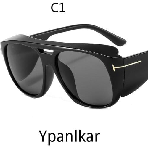 2021 Fashion One-Piece Sports Sunglasses Men Classic Rectangle Outdoor Sport Sun Glasses Man Flat Top Windproof Bicycling Goggle