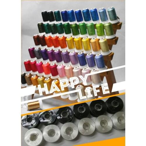 Brand new Simthread manufacturer 63 Brother colors machine embroidery thread and bobbin threads