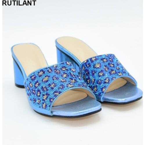 Latest Daily Slippers for Ladies Shoe Italian High Heels Autumn Slipper for Wedding Heels Slippers Women Sandals Summer Shoes