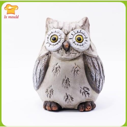 New listing Owl Candle Silicone Mold suitable for Soap making DIY handmade resin mould plaster