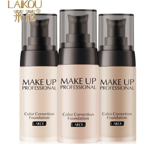 Laikou Brand Makeup Base Face Liquid Foundation BB Cream Concealer Moisturizer Oil-control Whitening Waterproof Maquiagem Makeup