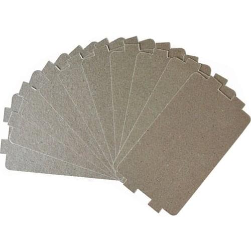 10pcs 10.7*6.4cm mica sheets for Midea magnetron cap microwave oven plates Thicker Spare parts for mica microwave