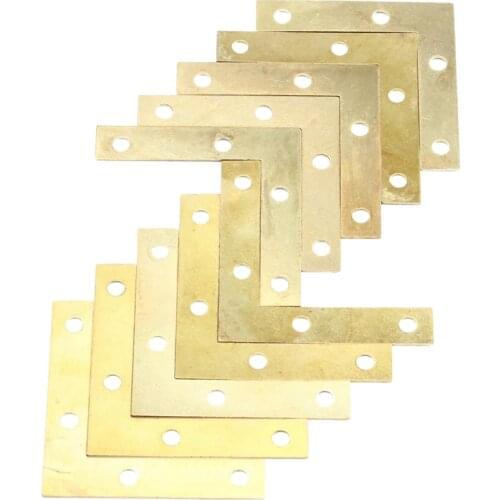 20 pcs 51mm Flat Corner Right 90º Angle Bracket Repair Plate Fixing Brace