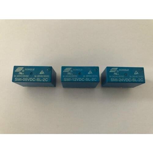 Power relays SMI-05VDC-SL-2C SMI-12VDC-SL-2C SMI-24VDC-SL-2C 5V 12V 24V 5A