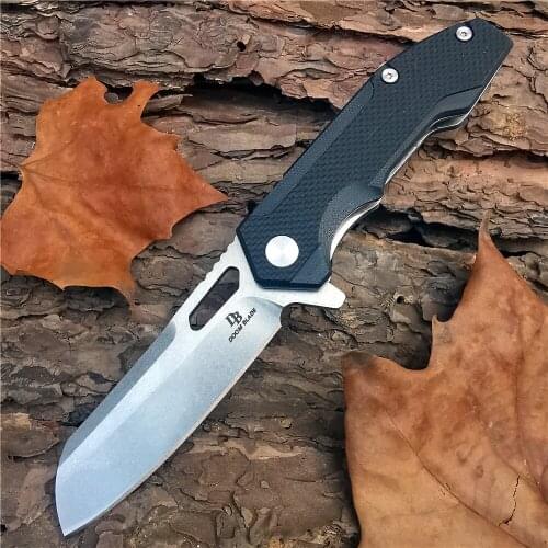 Outdoor Tactical Camping Hunting Survival Pocket Quick Folding Knife Ball Bearing D2 Steel Blade G10 Handle Fruit Knife EDC Tool