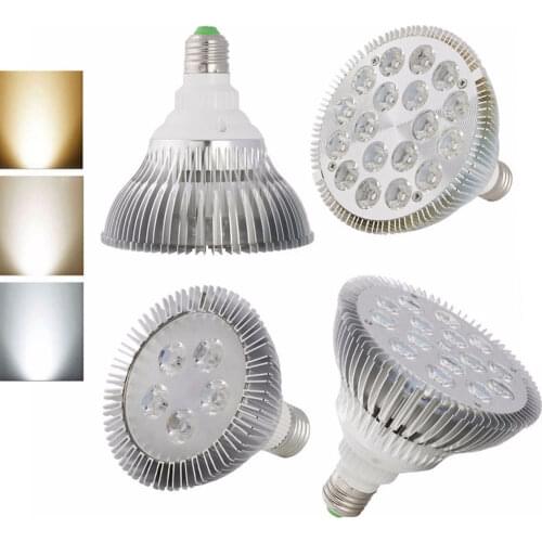 36W 30W 24W 18W 14W 9W Dimmable Ultra Bright E27 E26 PAR16 PAR30 PAR38 LED Light Bulb Lamp Spotlight Indoor Lighting 110V 220V