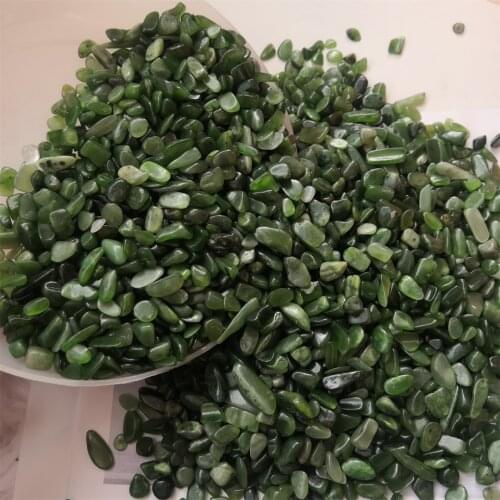 100g 7mm-9mm Green Jasper Gravel Natural And Mineral Stones Meditation Runes Reiki Witchcraft Supplies Aquarium Decorations