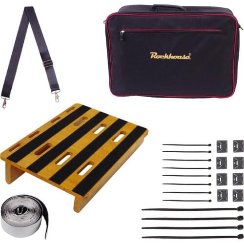 1 Set Solid Wood RPB5-W2 Electric Guitar Effect Pedal Board Trackpad Guitar Part Accessories