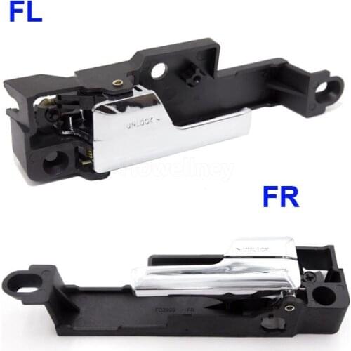 2 pcs Left/Right Inner Inside Interior Door Handle Chrome 6E5Z5422601B 6E5Z5422600A For Lincoln MKZ Mercury Milan Ford Fusion