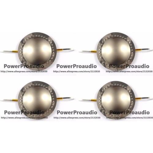 4pcs 44.4 mm 44.5mm Flat Aluminium Wire Dome Diaphragm Tweeter Voice Coil