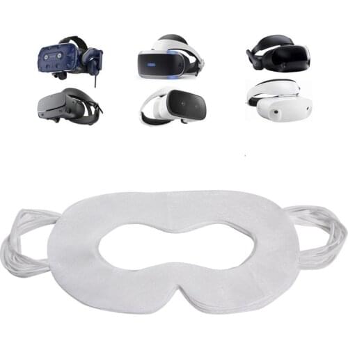 50 PCS VR Disposable Spunlace Cloth Mask Face Cover Sanitary Mask For Eye Infections Prevention Suitable For All VR Headsets
