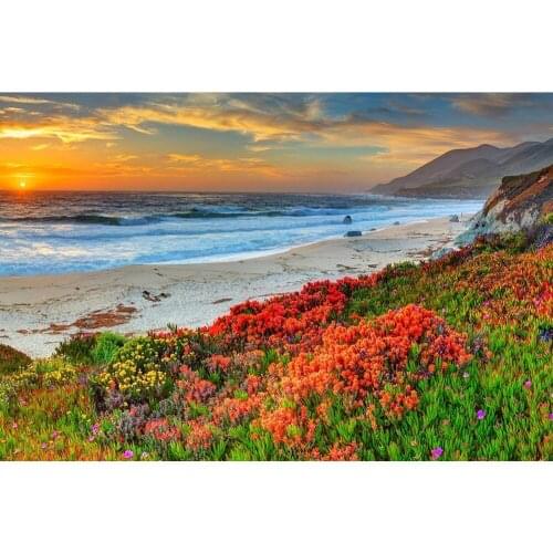 ARMYQZ 5DDIY full square / round diamond painting sea of flowers embroidery cross stitch rhinestone mosaic home decor