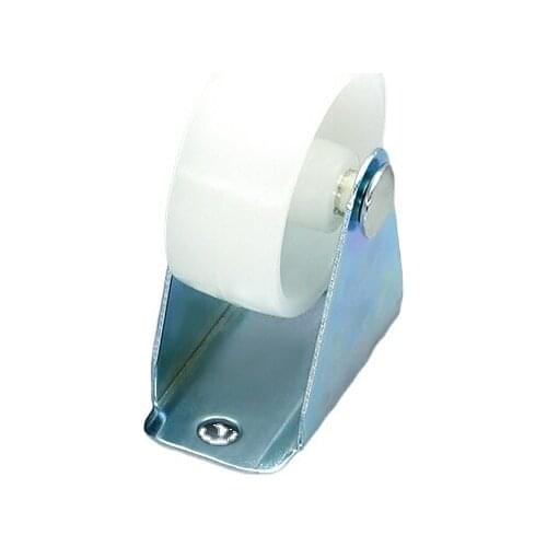 White Rail Fixed Casters Small One-Way Wheel Furniture Plastic Directional Wheel Hardware Accessories