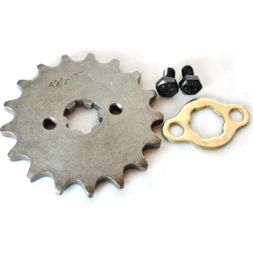 420 Chain 17 Tooth Sprocket 17mm Fits 125cc 140cc 150cc 160cc ATV Dirt Bike