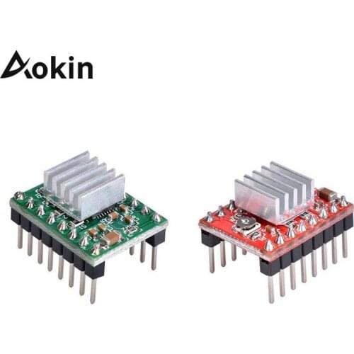 Stepper Motor Driver A4988 Reprap Stepper Driver Green Red Module With Heatsink For 3d Printer Parts Ramps 1.4 Reprap Board