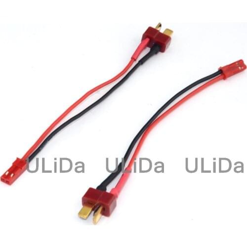 JST 2P Male to T-Plug Deans Male Adapter charger leader for RC Power Battery