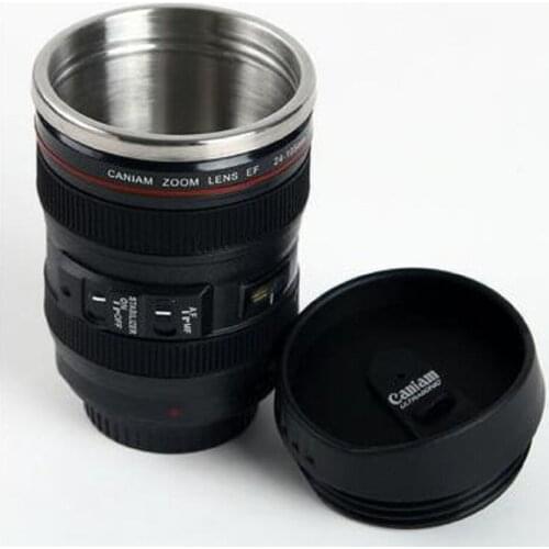 Creative Camera Lens Thermos Mug Casual Stainless Steel Drinking Cup for Travel Coffee Tea Drinkware Mugs