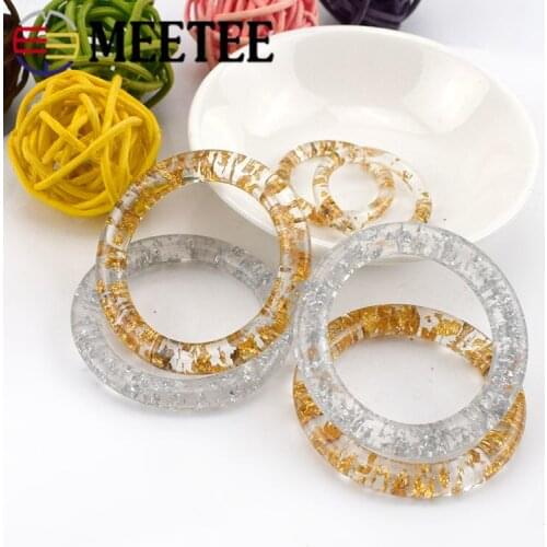 O Ring Resin Buckles Shoes T-shirt Belt Windbreaker Coat Corner Decorative Buckle Button Ribbon Sliders DIY Sewing Accessories