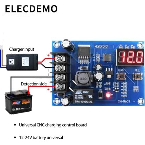 XH-M603 Battery Lithium Battery Charge Control Module Battery Charge Control Protection Switch 12-24V