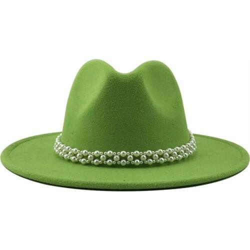 Men Fedora hats women Simple woolen hat jazz hats British style hat Fashion hat autumn winter big along Multicolor hat