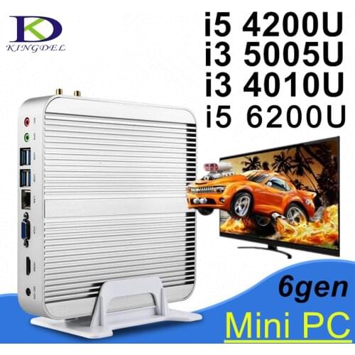 New Mini Desktop PC,Thin Client HTPC,Core i3 5005U/i5 4200U Dual Core,HDMI,USB3.0,WIFI,3D Game Computer,Living Room Computer