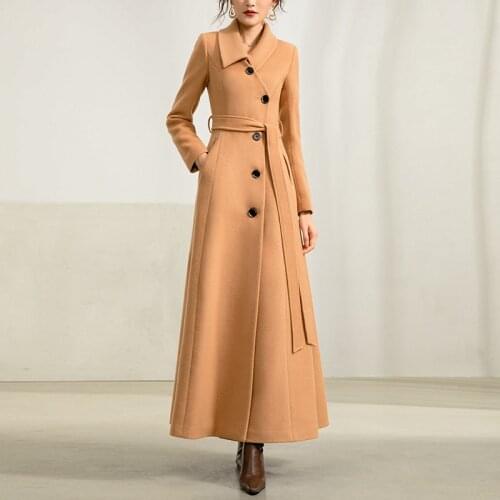 In 2020, the new season winter winter wool woolen cloth long joker in high-end female cloth coat coat