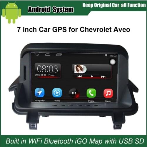 Android 7.1 Upgraded Original Car Radio Player Suit to Chevrolet Aveo Car Video Player Built in WiFi GPS Navigation Bluetooth