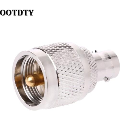 OOTDTY BNC-K Female Jack To UHF-J PL-259 Male Plug Straight RF Coax Adapter Connector