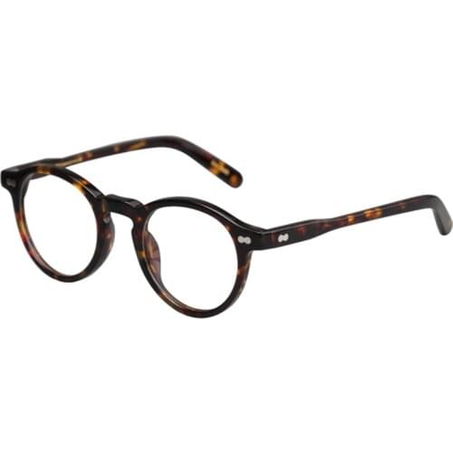 Retro Round Small Acetate frame optical eyeglasses frame clear lens glasses frame women men myopia spectacles prescription frame