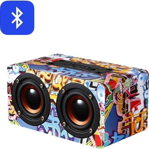 Tuya Bluetooth wireless speaker/M5 home wooden wireless bluetooth small speaker/Mobile computer desktop bluetooth speaker