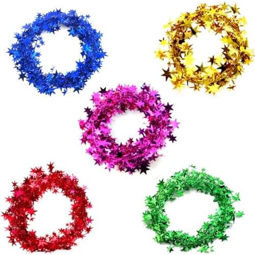 Christmas Garland Decorations For Home 2M/5M Birthday Wedding and New year Party Wall Door Decor Christmas Tree Ornaments